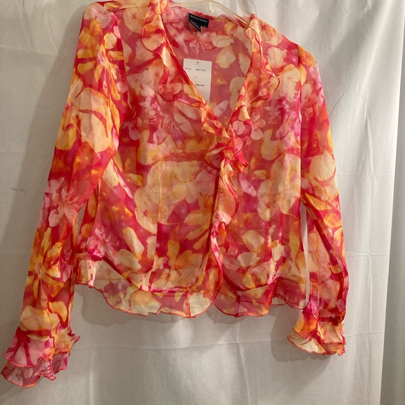 Boston Proper Shirt, Silk, NWT - Picture 5 of 8